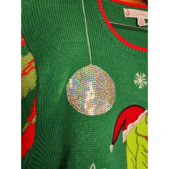 Jolly Sweaters Ugly Large Christmas Sweater Disco Dancing Dinosaur - Picture 8 of 10